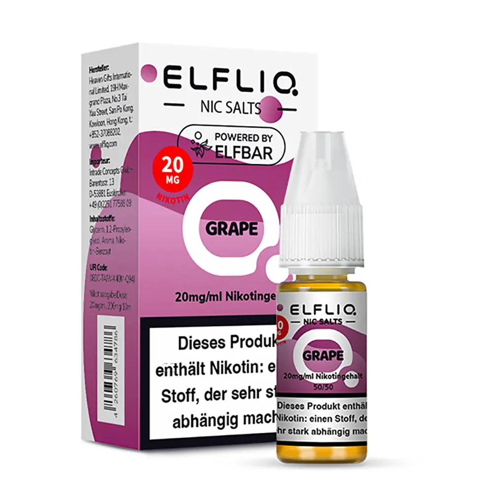 Liquid Grape - Elfliq Nikotinsalz 20mg Liquid Grape - Elfliq Nikotinsalz 20mg
