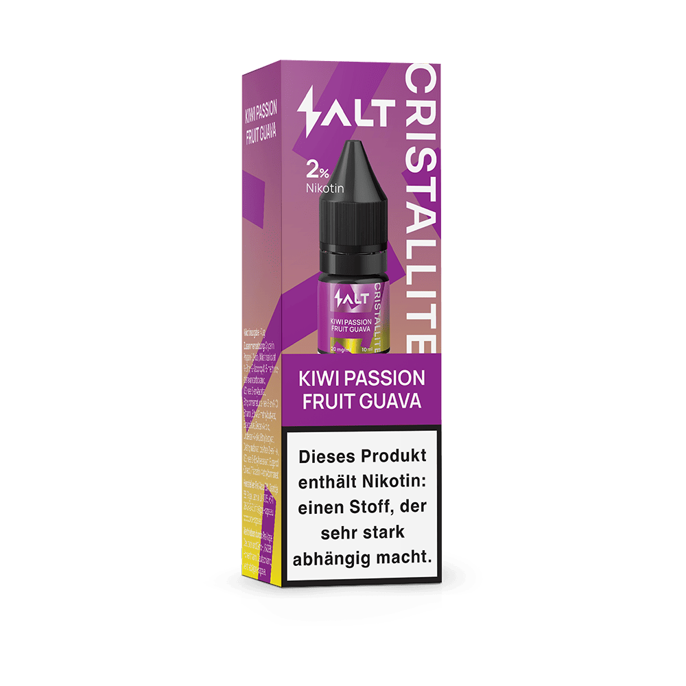 SALT Cristallite Nikotinsalz - Kiiwi Passion Fruit Guava - 10ml Liquid 20mg  C