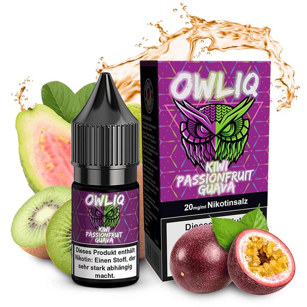 Liquid Kiwi Passionfruit Guava - OWLIQ Nikotinsalz