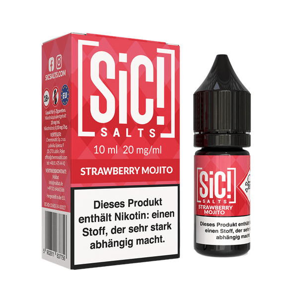 SIC Nikotinsalz Liquid - Strawberry Mojito - 20mg SIC Nikotinsalz Liquid - Strawberry Mojito - 20mg