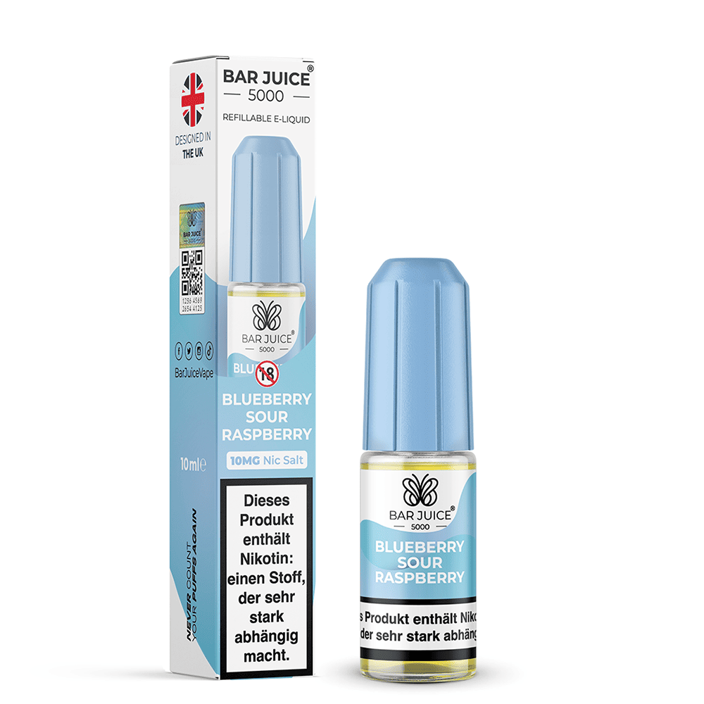 Bar Juice Nikotinsalz Blueberry Sour Raspberry Liquid
