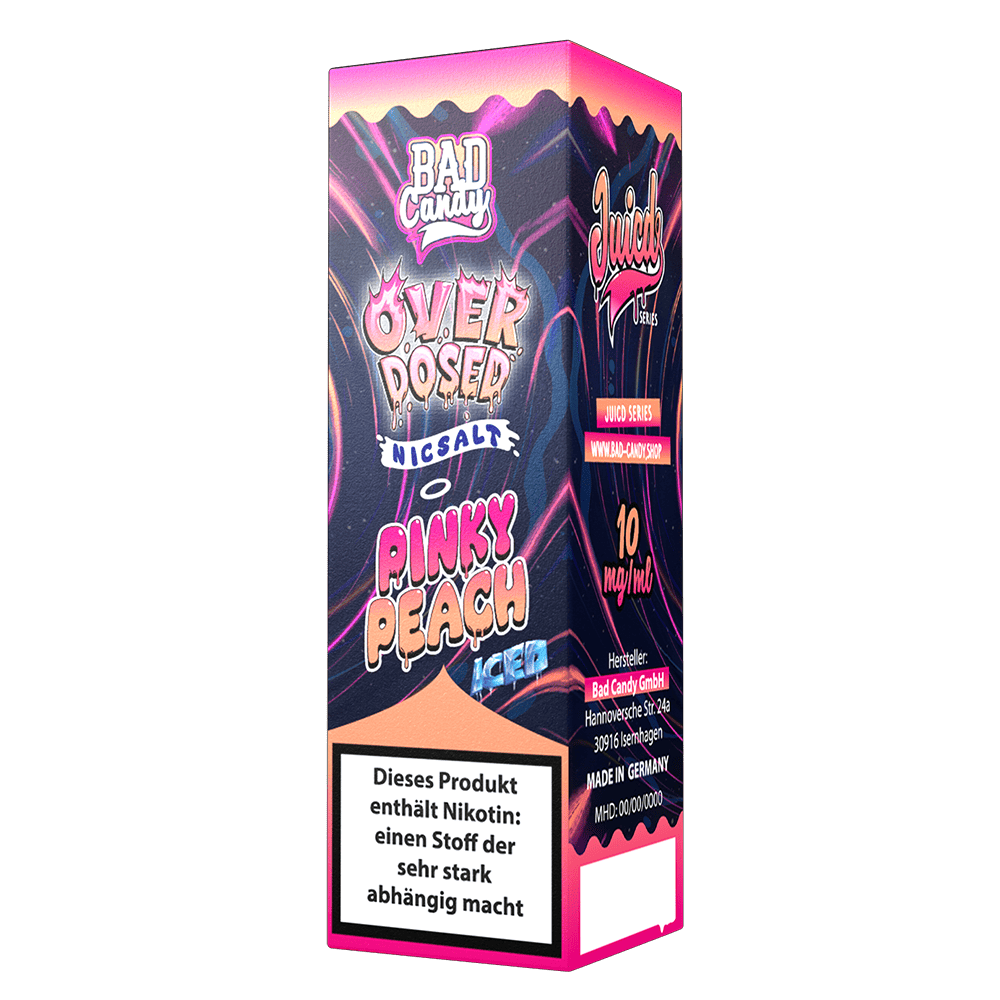 Liquid Pinky Peach Iced - Bad Candy Nikotinsalz 10mg 