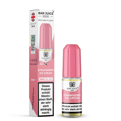 Bar Juice 5000 Nikotinsalz - Strawberry Ice Cream - Liquid 10mg 10ml