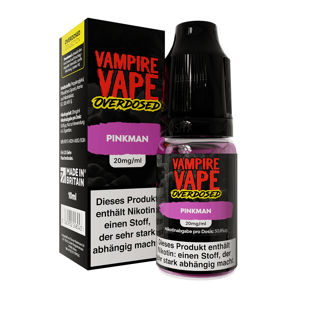 Vampire Vape Nikotinsalz - Overdosed Pinkman - Liquid 20mg 10ml  C