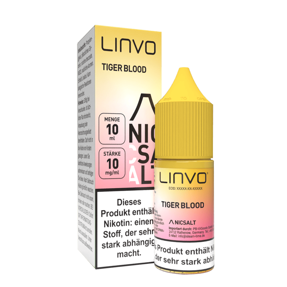 Linvo Nikotinsalz - Tiger Blood - Liquid 10mg 10ml