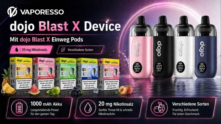 Vaporesso dojo Blast X Banner