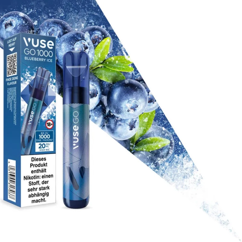 Vuse GO 1000 Blueberry Ice 20mg Vuse GO 1000 Blueberry Ice 20mg