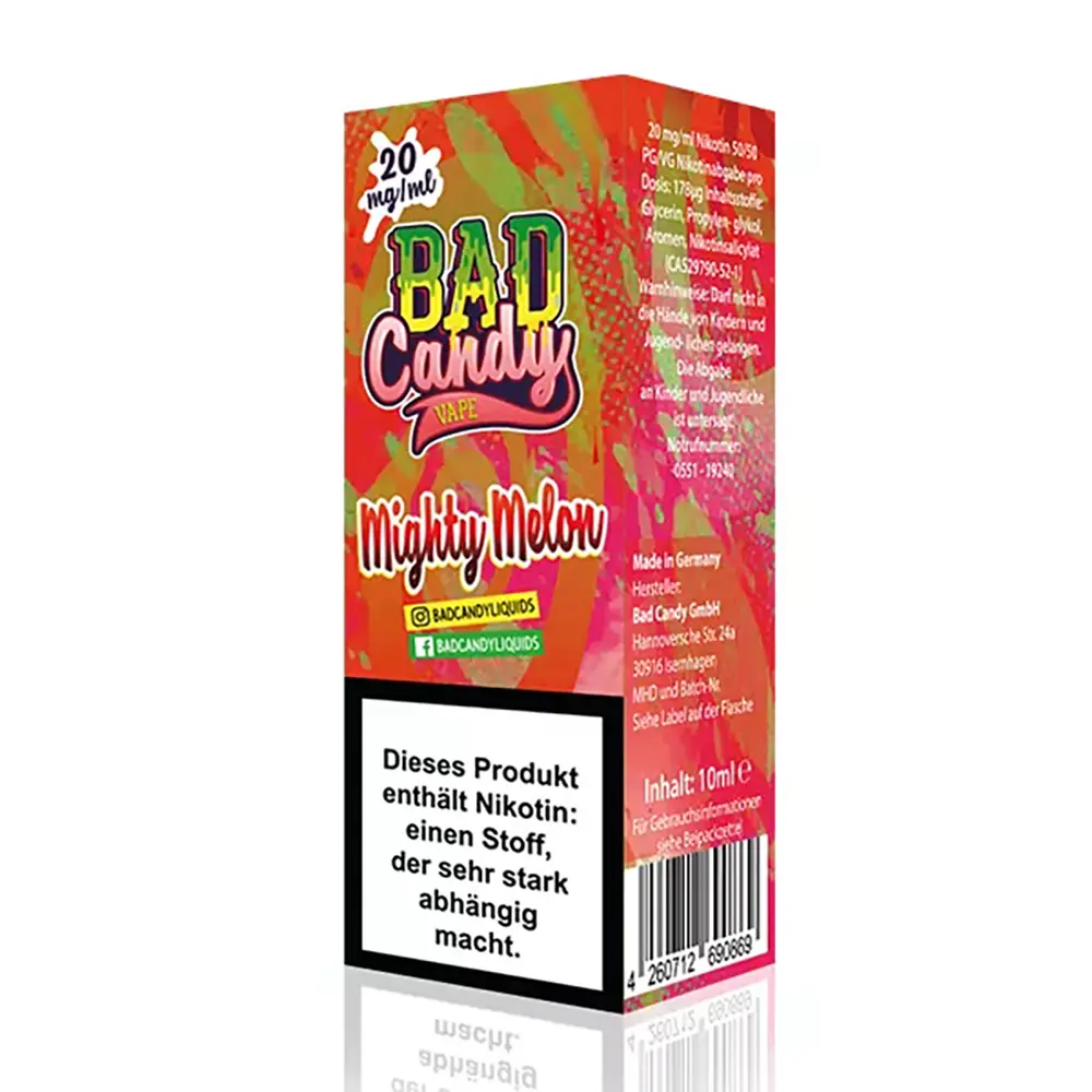 Liquid Mighty Melon - Bad Candy Nikotinsalz Liquid Mighty Melon - Bad Candy Nikotinsalz