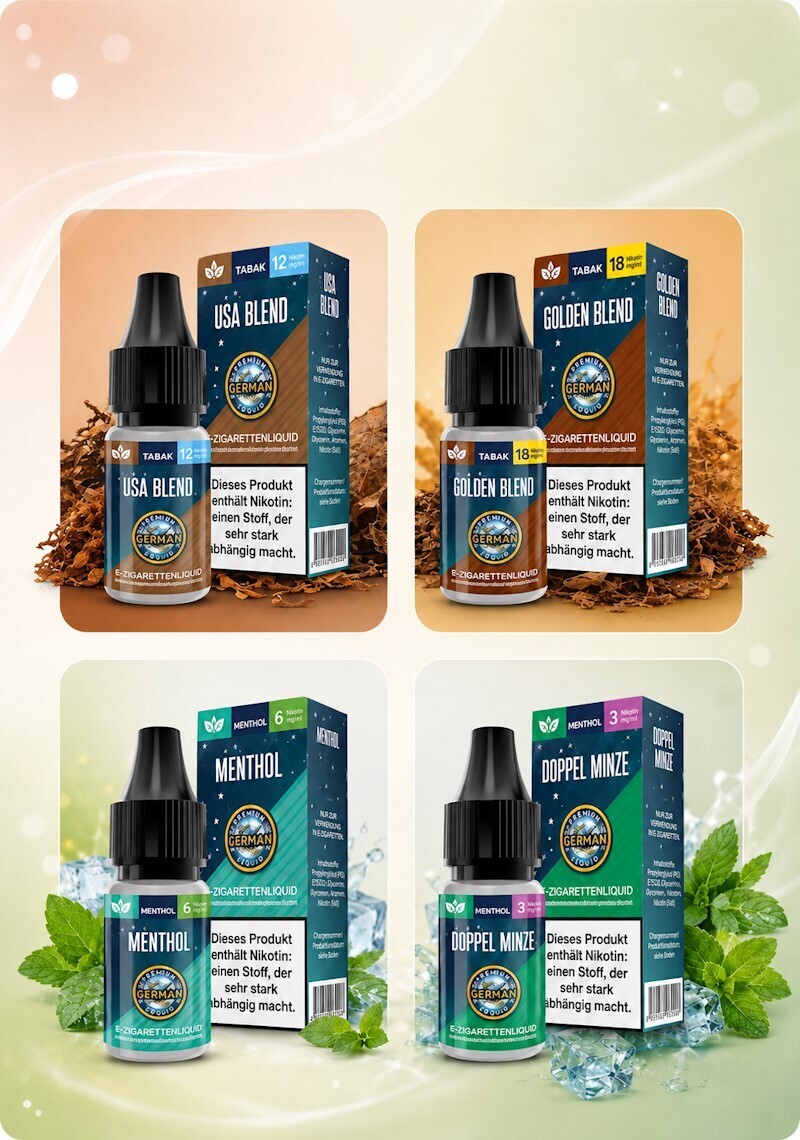 German Liquids Klassik – Liquids in klassischen Sorten