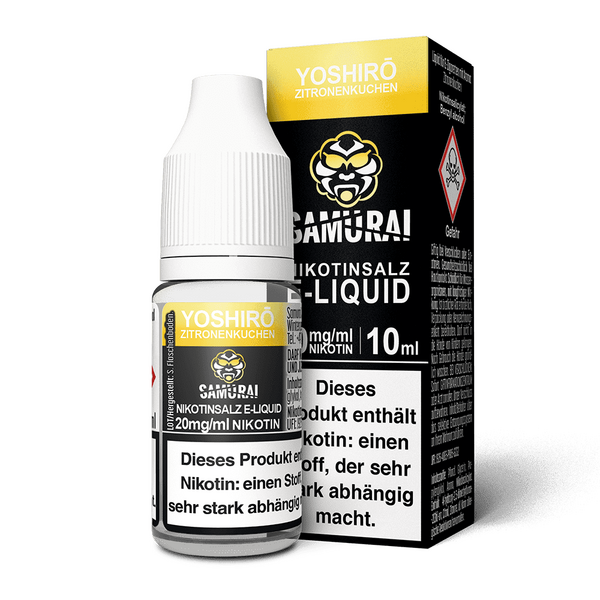 Liquid Yoshiro Zitronenkuchen - Samurai Nikotinsalz 20mg Liquid Yoshiro Zitronenkuchen - Samurai Nikotinsalz 20mg