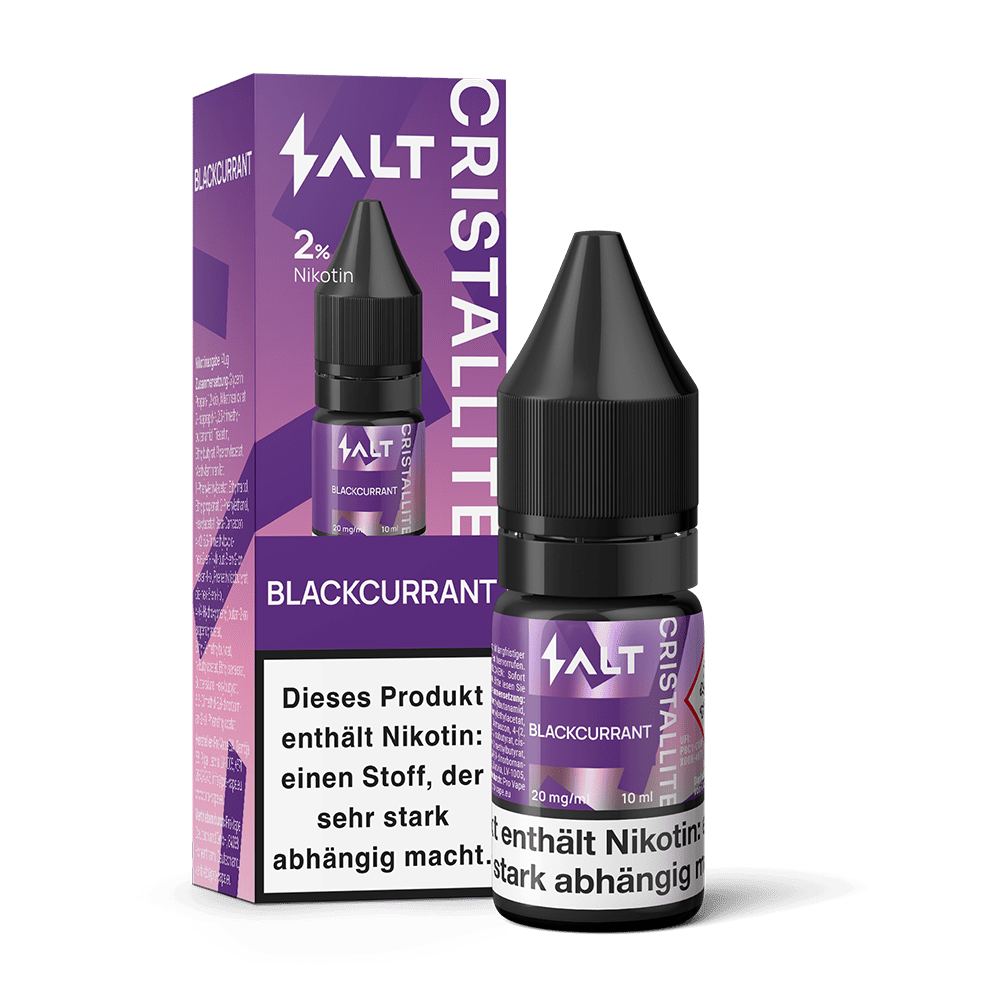 SALT Cristallite Nikotinsalz - Blackcurrant - 10ml Liquid 20mg  C