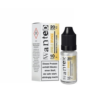 Liquid Vanille Orange - Wanted Overdosed Nikotinsalz 20mG Liquid Vanille Orange - Wanted Overdosed Nikotinsalz 20mG