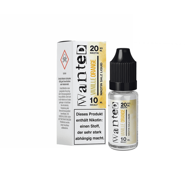 Liquid Vanille Orange - Wanted Overdosed Nikotinsalz 20mG Liquid Vanille Orange - Wanted Overdosed Nikotinsalz 20mG