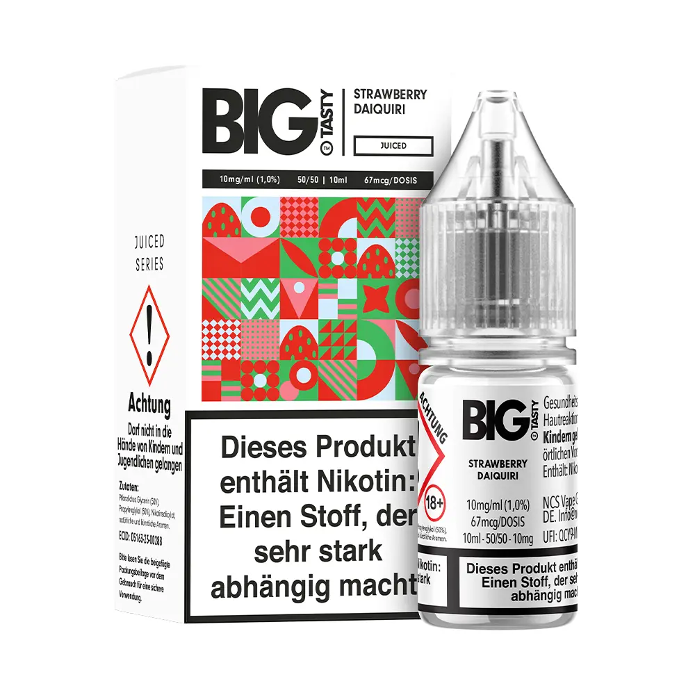 Liquid Stawberry Daiquiri - Big Tasty Nikotinsalz 10mg Liquid Stawberry Daiquiri - Big Tasty Nikotinsalz 10mg