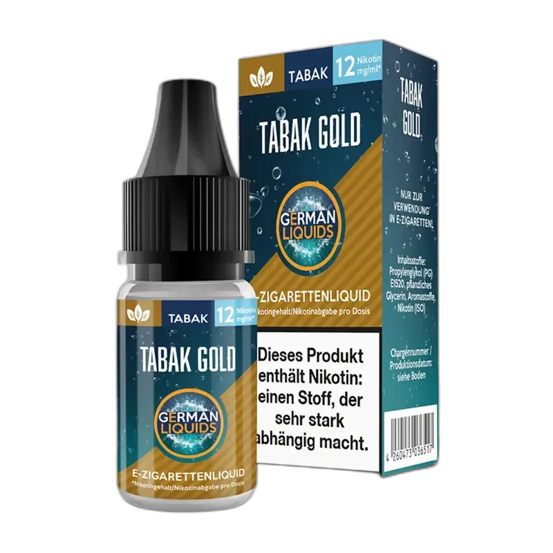 German Liquids Tabak Gold 12mg German Liquids Tabak Gold 12mg