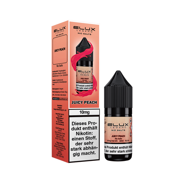Elux Nikotinsalz Juicy Peach Liquid Elux Nikotinsalz Juicy Peach Liquid