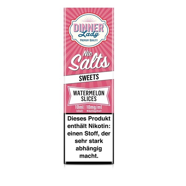 Liquid Watermelon Slices - Dinner Lady Nikotinsalz 10mg