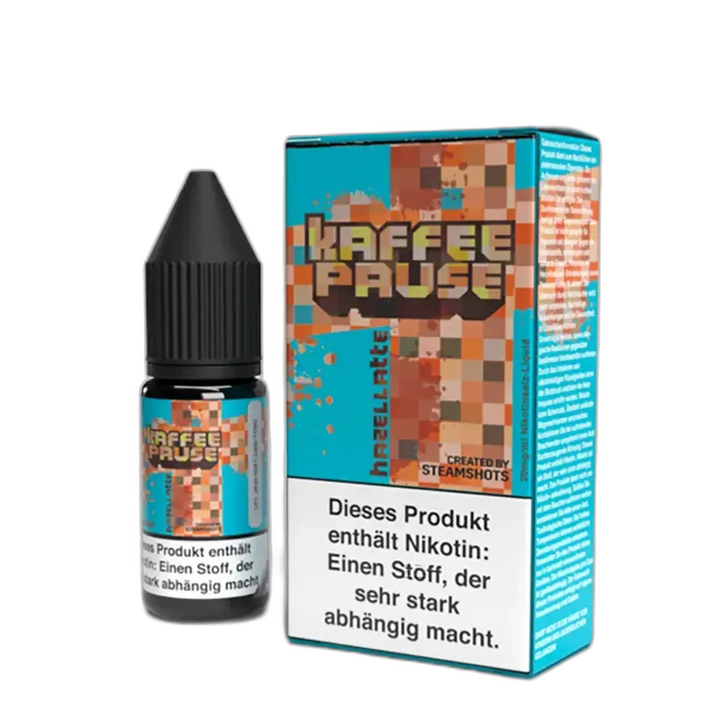 Liquid Hazellatte - Kaffeepause by Steamshots Nikotinsalz 20mg Liquid Hazellatte - Kaffeepause by Steamshots Nikotinsalz 20mg