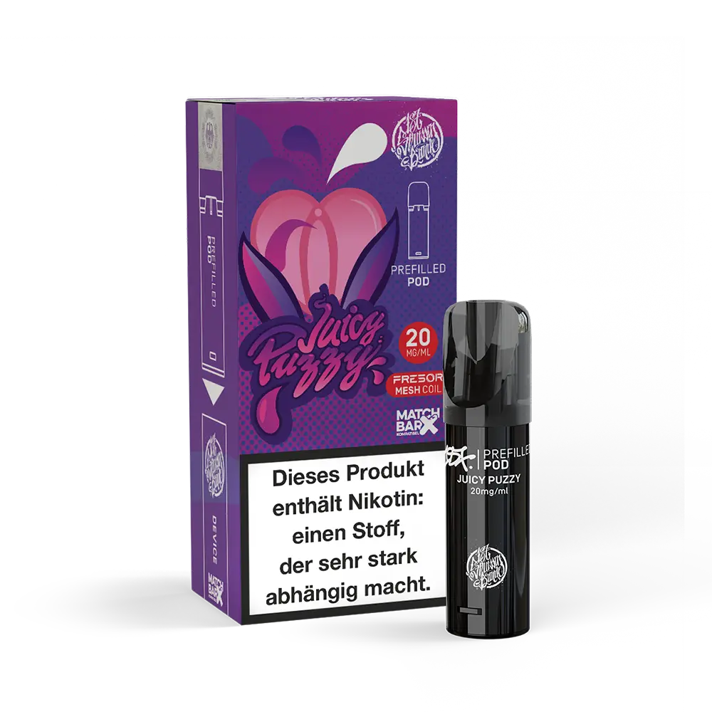 187 Strassenbande - Juicy Puzzy - E-Shisha Pod 20mg Nikotinsalz