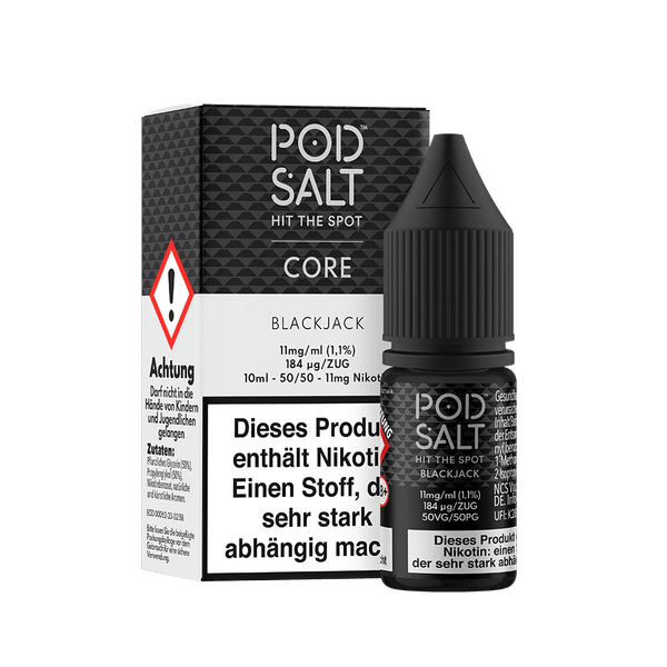 Liquid Blackjack - Pod Salt Core Nikotinsalz Liquid Blackjack - Pod Salt Core Nikotinsalz