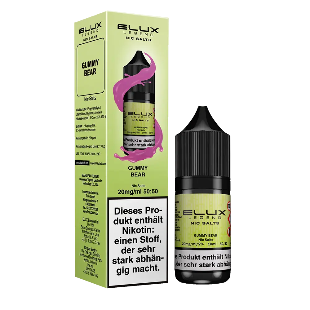 Liquid Gummy Bear - Elux Nikotinsalz Liquid Gummy Bear - Elux Nikotinsalz