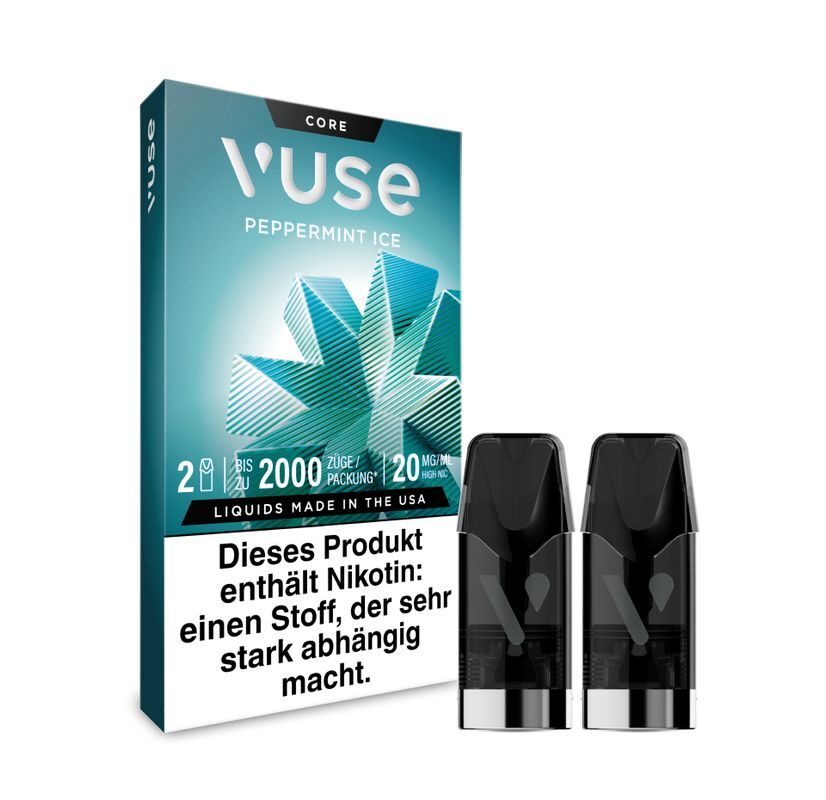 2x Vuse Pod Peppermint Ice 0mg 