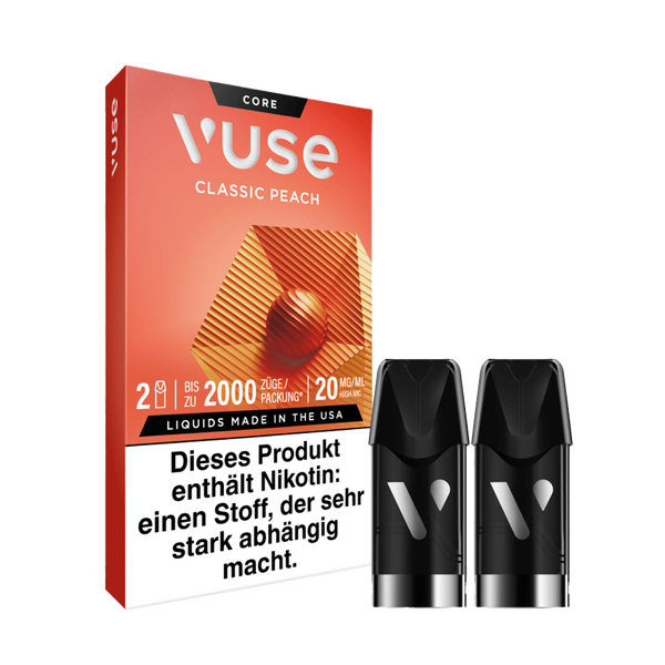 2x Vuse Pod Classic Peach Nic Salts 20mg 2x Vuse Pod Classic Peach Nic Salts 20mg