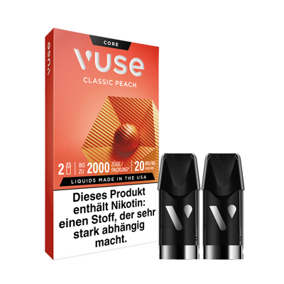 2x Vuse Pod Classic Peach Nic Salts 20mg