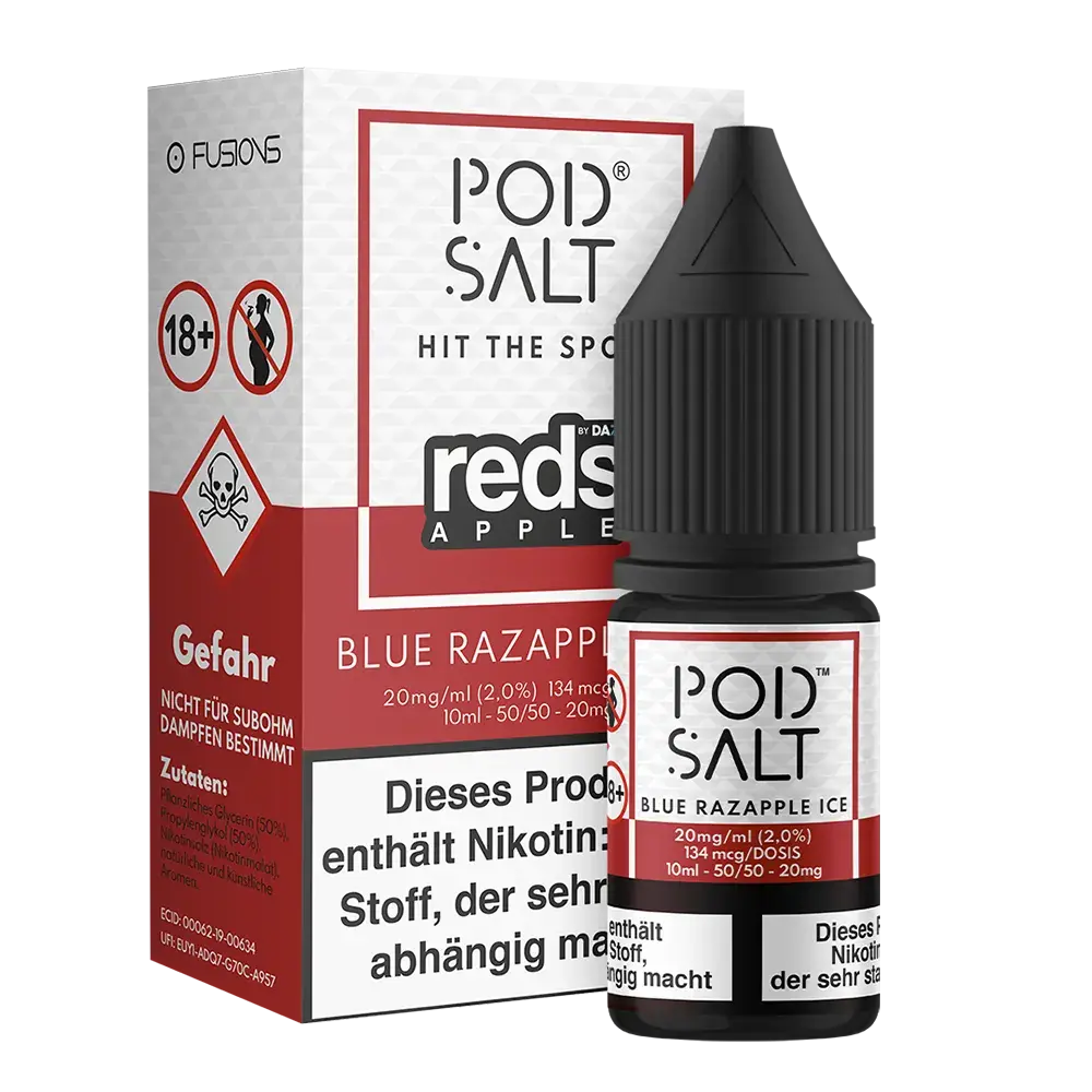 Liquid Blue Razapple Ice - Pod Salt Fusion Nikotinsalz Liquid Blue Razapple Ice - Pod Salt Fusion Nikotinsalz