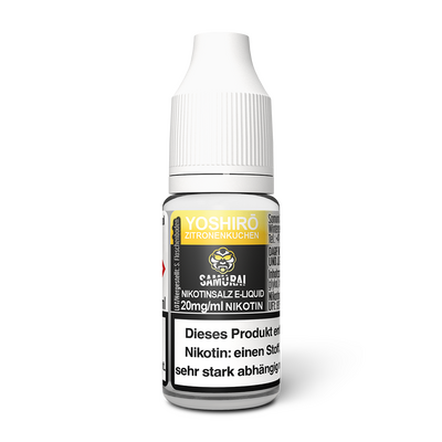 Samurai Yoshiro Zitronenkuchen Nikotinsalz Liquid 10ml
