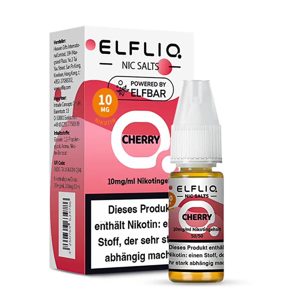 Liquid Cherry - Elfliq Nikotinsalz 10mg Liquid Cherry - Elfliq Nikotinsalz 10mg