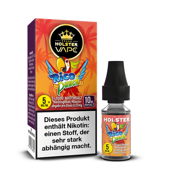 Holster Nikotinsalz - Rico Punch - Liquid 5mg Holster Nikotinsalz - Rico Punch - Liquid 5mg