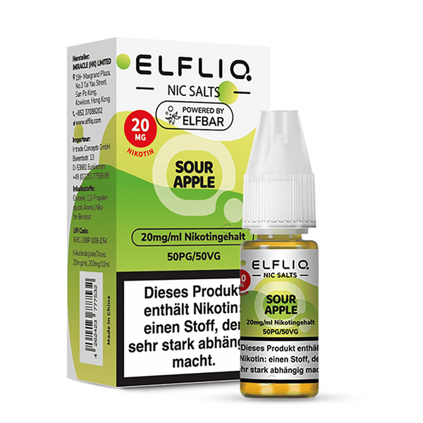 Liquid Sour Apple - Elfliq Nikotinsalz 20mg