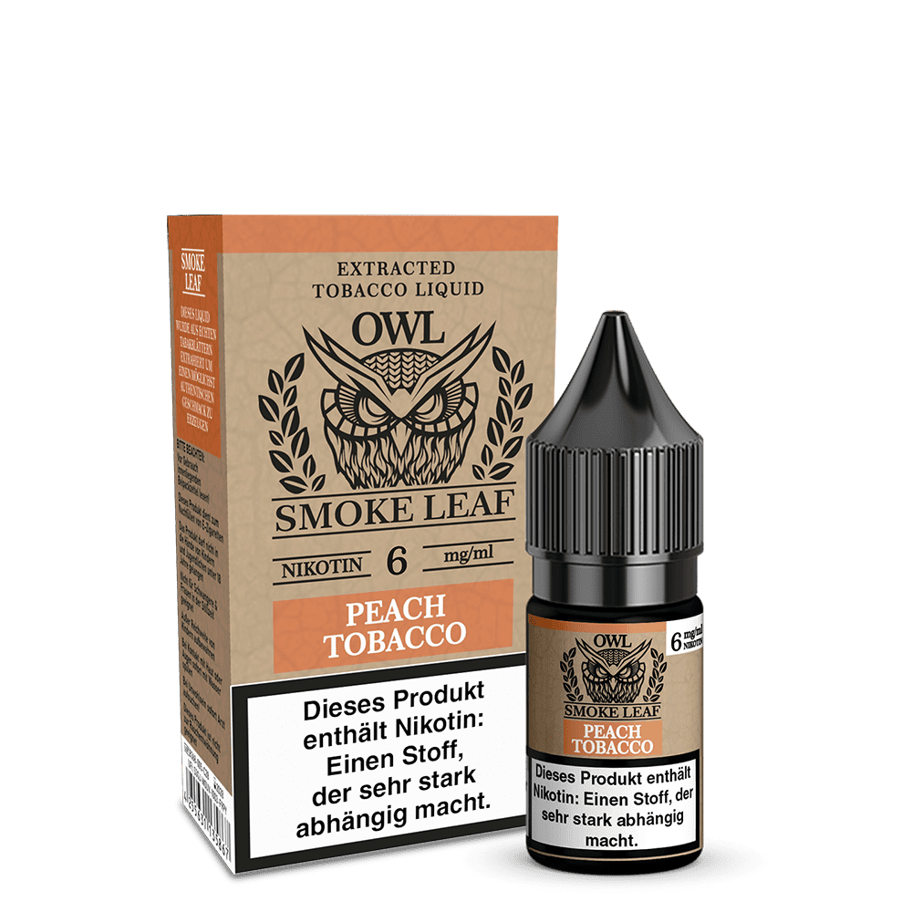 OWL Smoke Leaf Peach Tobacco Liquid 6mg
