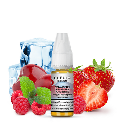 Liquid Strawberry Raspberry Cherry Ice - Elfliq Nikotinsalz