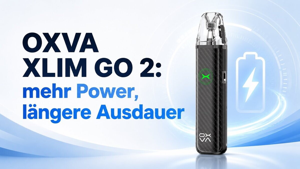 OXVA XLIM GO 2 Pod-System mit mehr Leistung und längerer Akkuausdauer