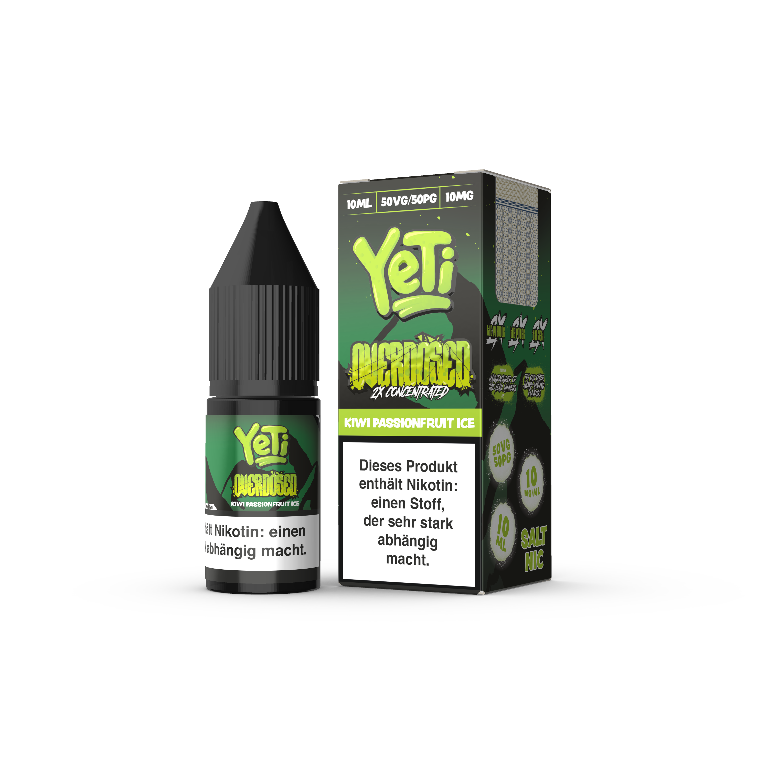 Liquid Kiwi Passionsfruit Ice - Yeti Overdosed Nikotinsalz