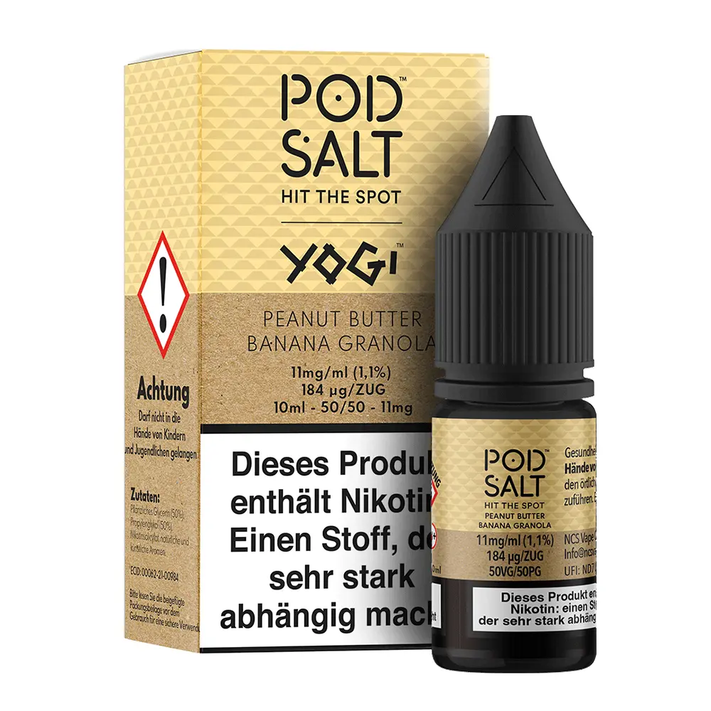 Liquid Peanut Butter Banana Granola - Pod Salt Fusion Nikotinsalz 11mg