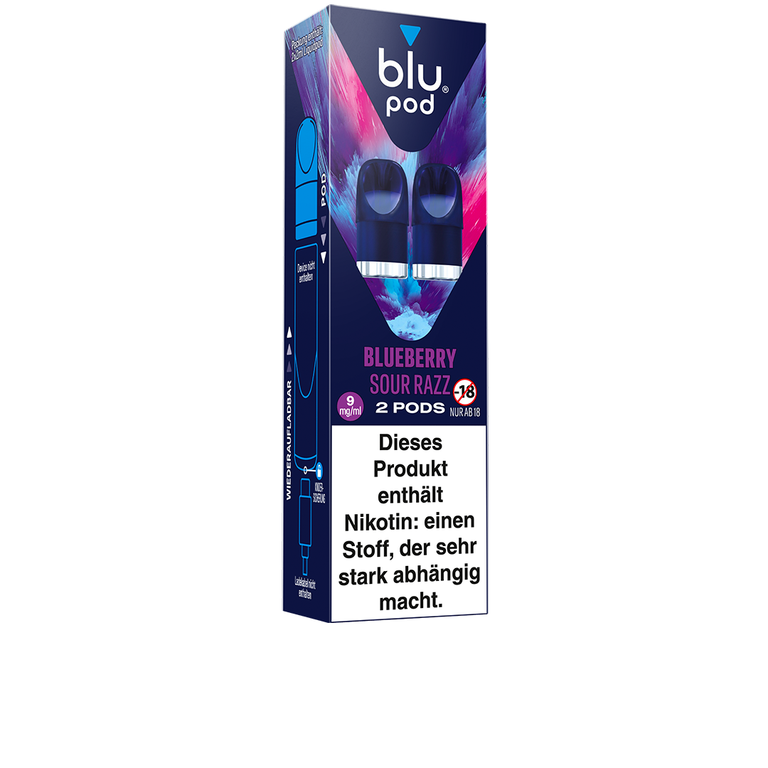 blu Pod BLUEBERRY SOUR RAZZ 9mg/ml