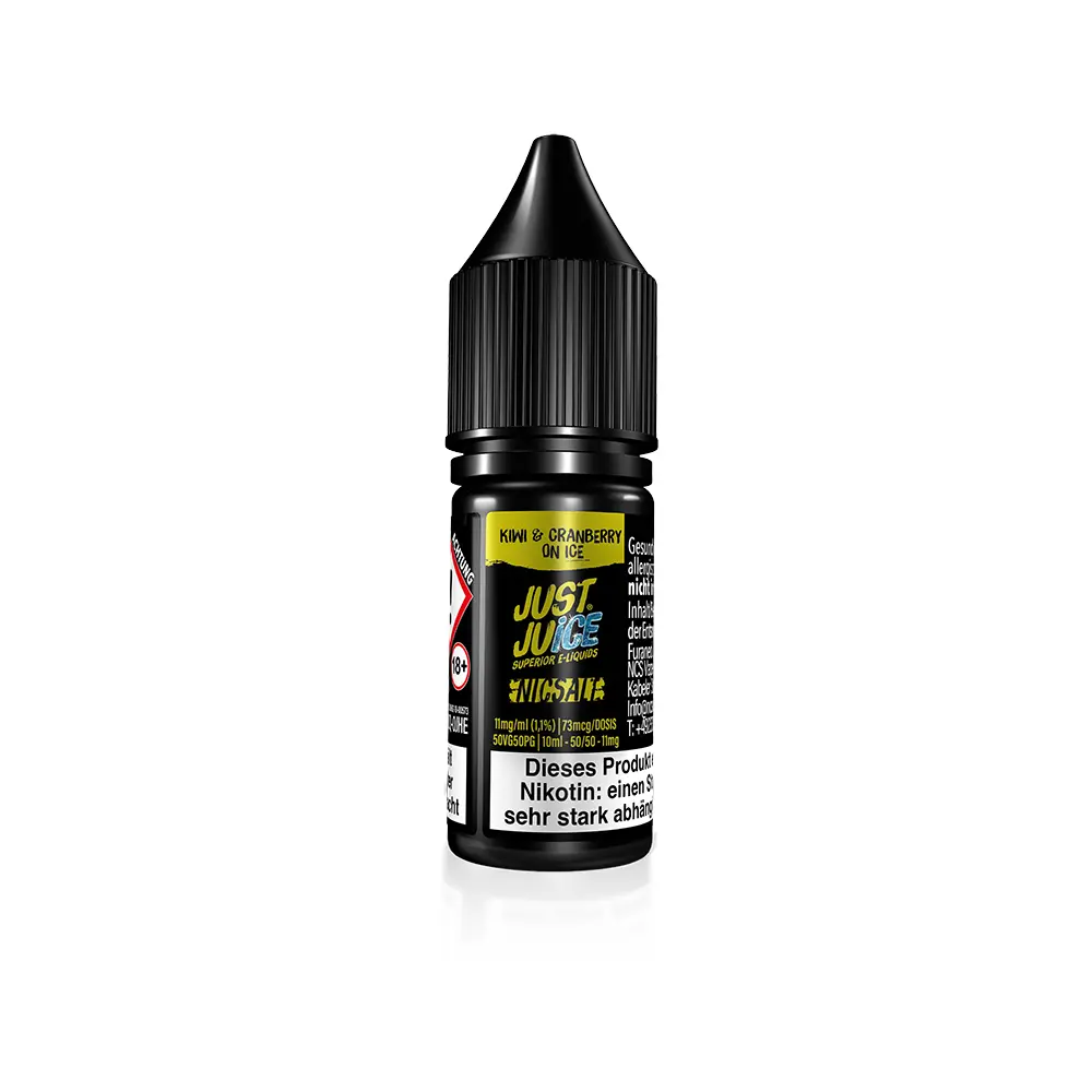 Just Juice Nikotinsalz - Kiwi & Cranberry ON ICE - 10ml 11mg 
