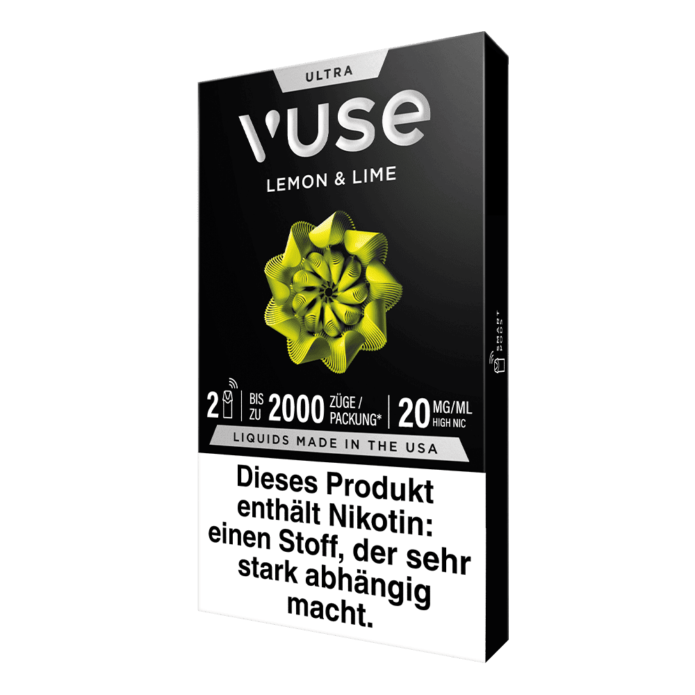 2x Vuse Ultra Pods Lemon & Lime 20mg 