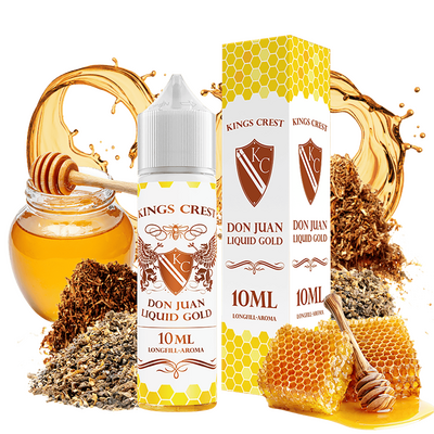 Kings Crest Longfill Liquid mit Honig- und Karamellaromen Kings Crest Longfill - Don Juan Liquid Gold