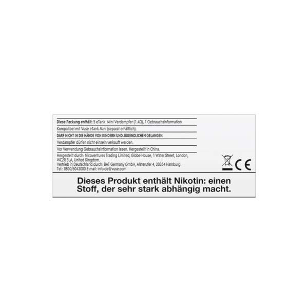 Vuse eTank Mini Verdampfer 1,4 Ohm Coil