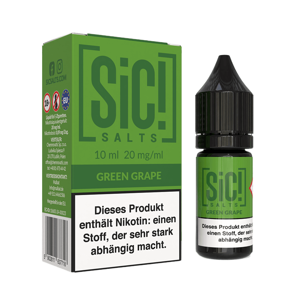 SIC Nikotinsalz Liquid - Green Grape - 20mg