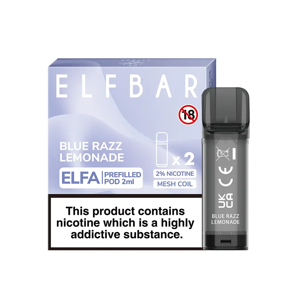 Elfbar - Elfa Pods Blue Razz Lemonade Nikotinsalz 20mg Elfbar - Elfa Pods Blue Razz Lemonade Nikotinsalz 20mg