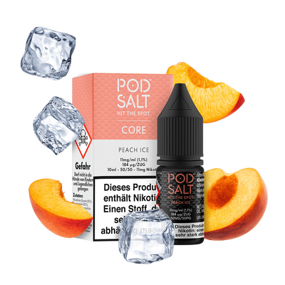 Pod Salt Core Nikotinsalz - Peach Ice - Liquid 11mg 10ml  C