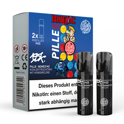 2x 187 Strassenbande Einweg Pod Pille Bonez MC 20mg Nikotinsalz 2ml 2x 187 Strassenbande Einweg Pod Pille Bonez MC 20mg Nikotinsalz 2ml