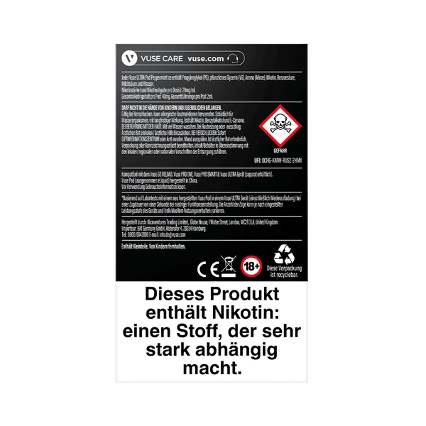 Vuse Ultra Pods Peppermint Ice 20mg