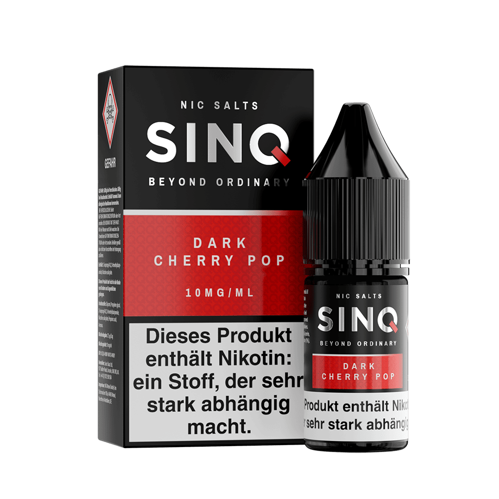 SINQ Nikotinsalz - Dark Cherry Pop - 10ml Liquid 10mg  C