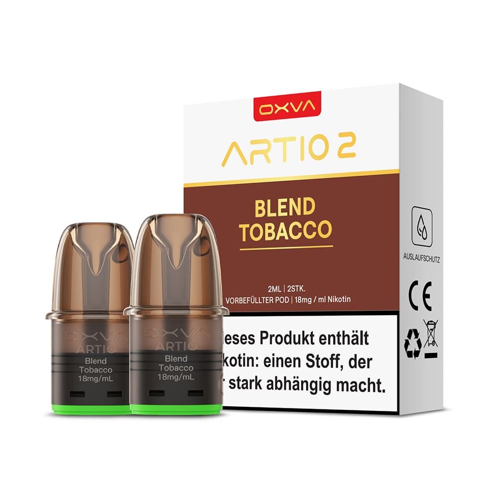 Oxva Artio 2 Einweg Pod Blend Tobacco 18mg Nikotinsalz 2ml Oxva Artio 2 Einweg Pod Blend Tobacco 18mg Nikotinsalz 2ml